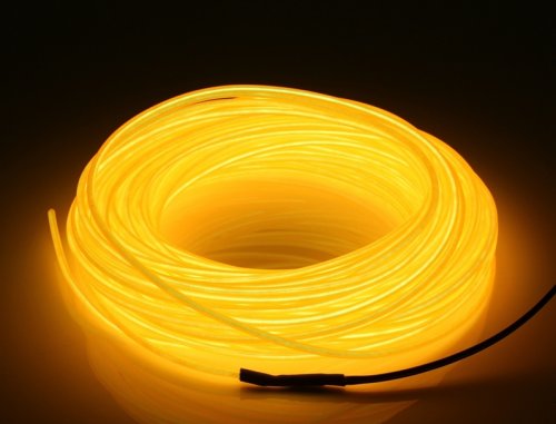 Светодиодная неоновая лента для автомобиля 3м ( Желтая )