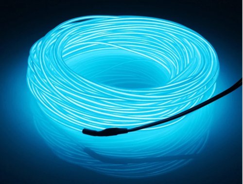 Светодиодная неоновая лента для автомобиля 3м (синего цвета)