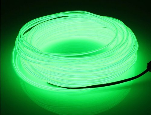 Светодиодная неоновая лента для автомобиля 1 м (зеленного цвета)