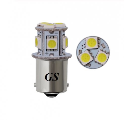 Автолампа GS 1156-5050-8SMD 24V Одноконтактная (Аналог лампы P21W (BA15s))