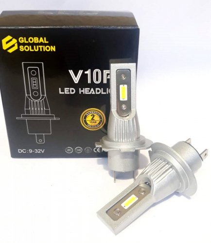 Светодиодные LED лампы Global Solution V10 PHL H7
