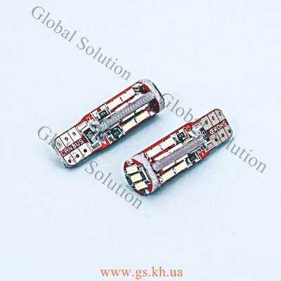 Автолампа GS T10-4014-19-SMD 12V CANBUS WHITE