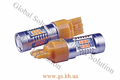 Автолампа GS 7443-2835-21SMD 12-24V Yellow