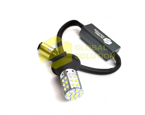 LED лампа GS 1157 42SMD 3030 canbus dual color 12V (аналог лампы P21/5W)