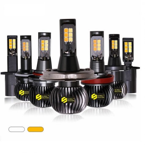 Cветодиодные Led лампа GS 9005-3030-12SMD FOGLIGHT  Белый/Желтый