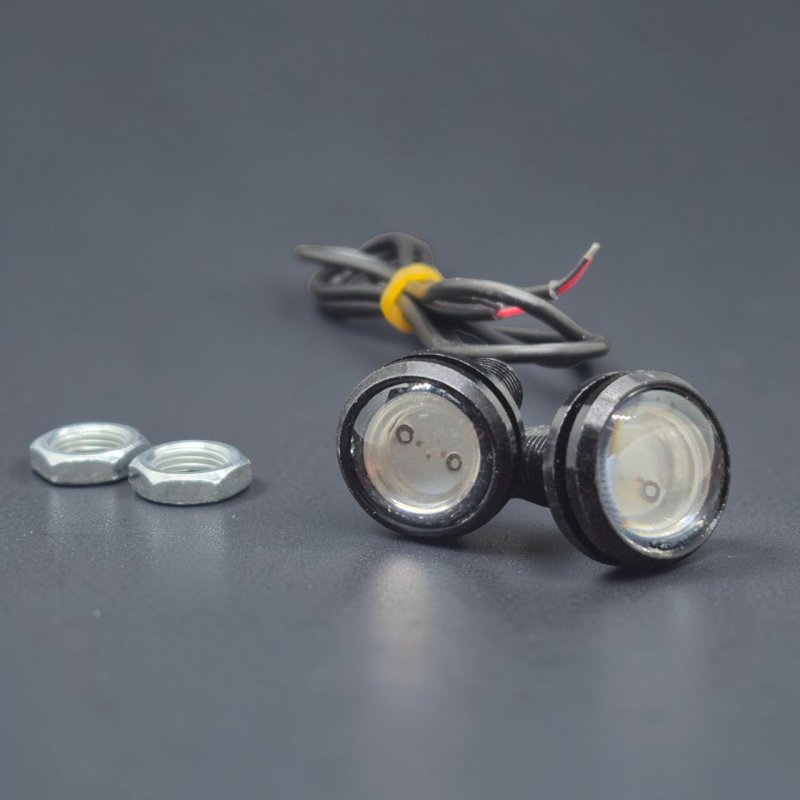 LED лампа Орлине око 23мм 12V COB 200LM Червона (Eagle Eye) — вологозахищена IP67
