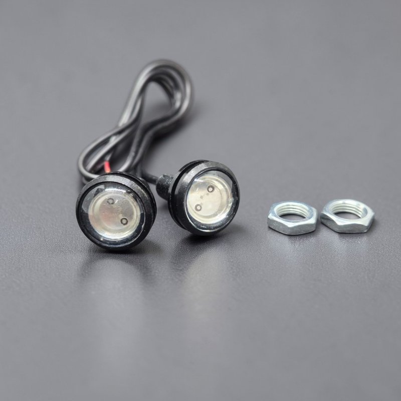 LED лампа Орлине око 23мм 12V COB 200LM Синя (Eagle Eye) — вологозахищена IP67
