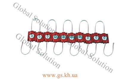 Светодиодный модуль GS 1 LED 12V 1,5W 50x30x3 красный