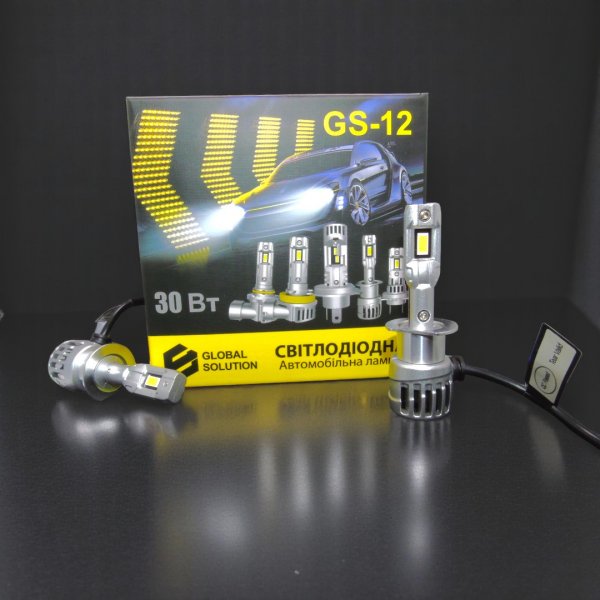 Светодиодная лампа GS-12 H1 12–16V 8000 Лм головной свет