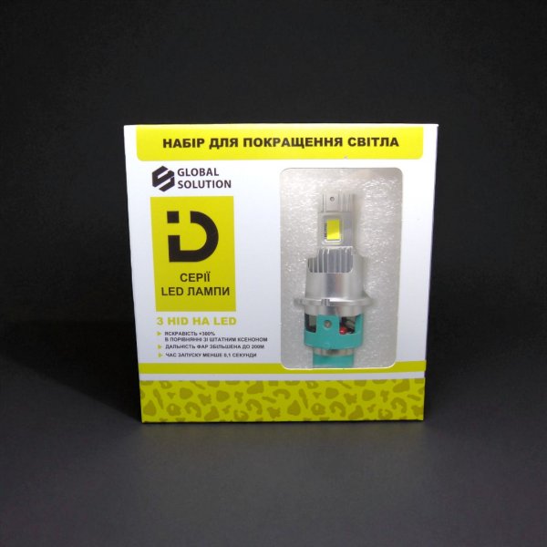 LED лампи D4S 47W 10000Lm — потужна заміна штатного ксенону з чипами 9054CSP
