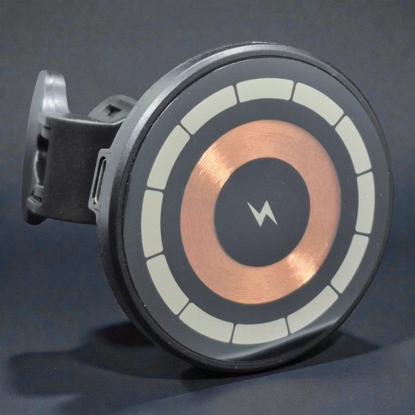 Магнитный автомобильный держатель Global Solution C308 S98 с беспроводной зарядкой MagSafe 15W — Премиальный дизайн Copper Series