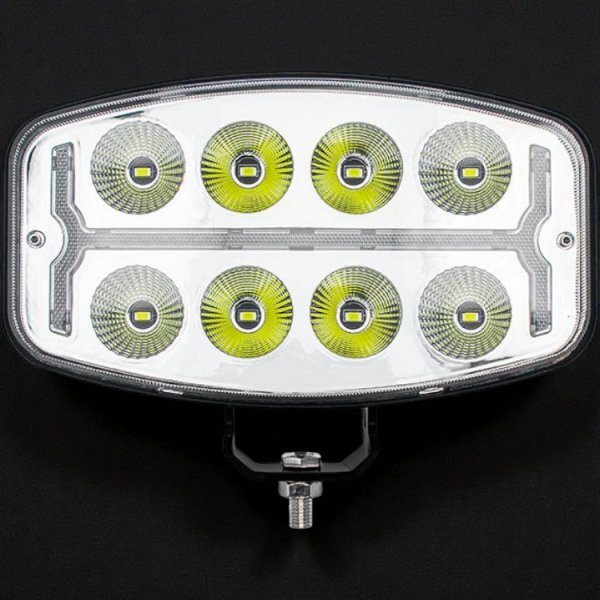 10-дюймова LED Фара (120+6 Вт) – Комбінований Промінь, Динамічний ДХО Бурштиновий/Білий, Універсальна (10-48В)