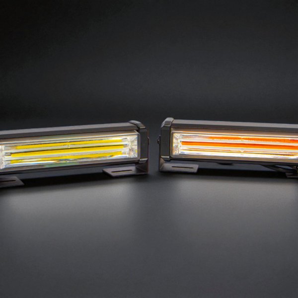 Яркий Стробоскоп СОВ (15 Режимов) – Белый/Желтый, Универсальное Питание 12V/24V, Провод 3 Метра
