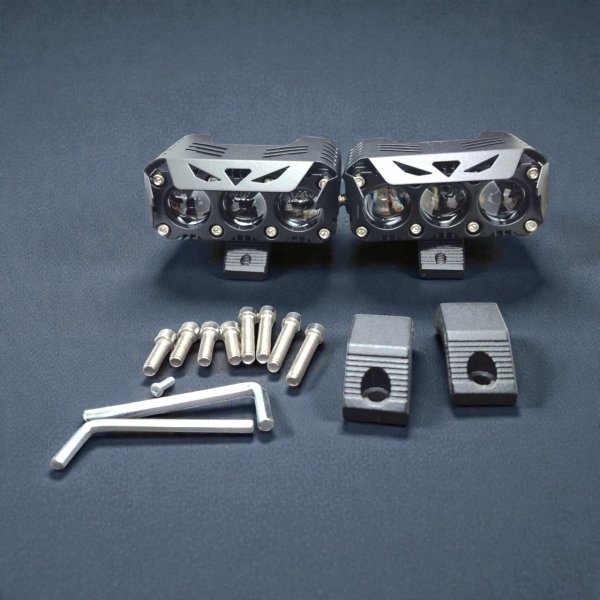  Фары дополнительного света Global Solution GS Y-S23-SLBK 12-80V 37W 3 линзы (комплект 2 шт)