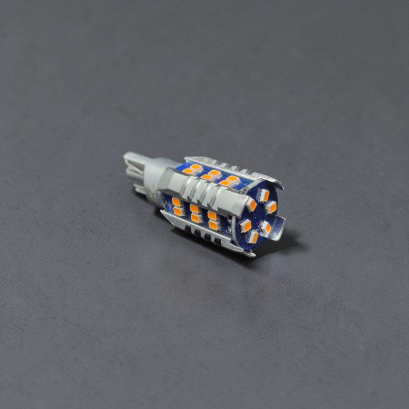 LED лампа T15 W16W 12-24V 30SMD Philips Driver CANBUS Жовта (Amber)
