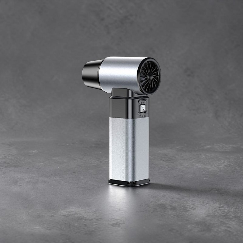 Аккумуляторный турбо-фен GS WK-JM07 Silver 300W — 80 000 об/мин, мощная беспроводная воздуходувка