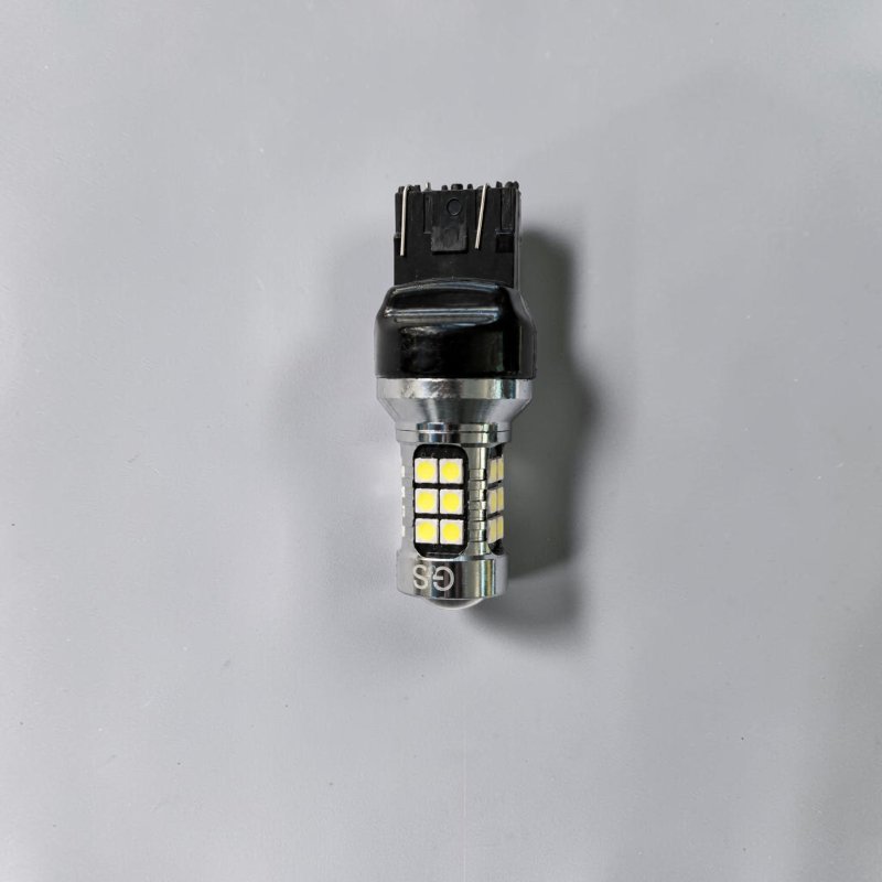 Світлодіодна лампа GS 12-24V 7443-2835-27SMD Сanbus Безцокольна Одноконтактна (аналог лампи W21/5W) Білий