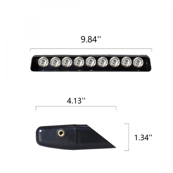  Стробоскоп GS 9 LED R/W/B 12V
