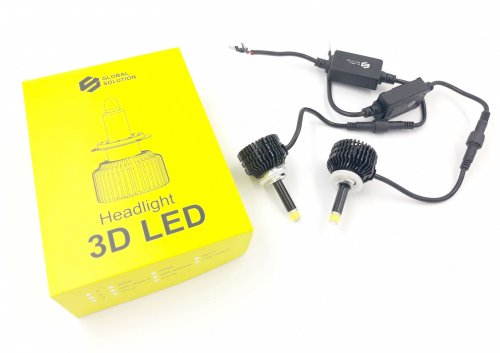 Светодиодные LED Лампы H27 3D 6000Lm