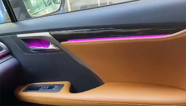 Атмосферная подсветка салона Lexus RX (2016-2021) — 64 цвета, 17 элементов с APP управлением
