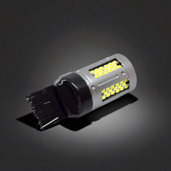 Светодиодная автолампа GS T20 7440 (W21W) 103 SMD-2016 CANBUS 12V зеленая | Коррекция поворотников | 500 Люмен