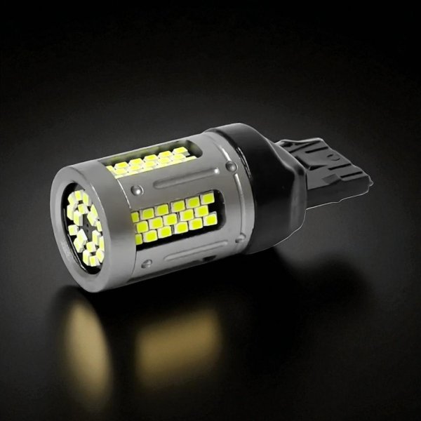 Светодиодная автолампа GS T20 7440 (W21W) 103 SMD-2016 CANBUS 12V зеленая | Коррекция поворотников | 500 Люмен