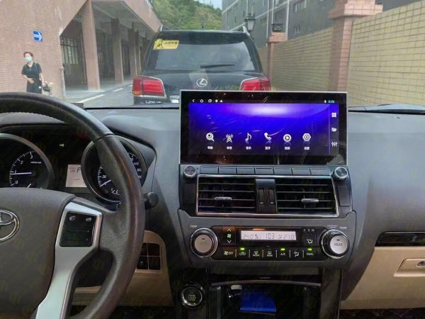 Штатная Android магнитола Toyota Land Cruiser Prado 150 (2014-2023) 8+128GB, экран 12.3" QLED, CarPlay, Android Auto