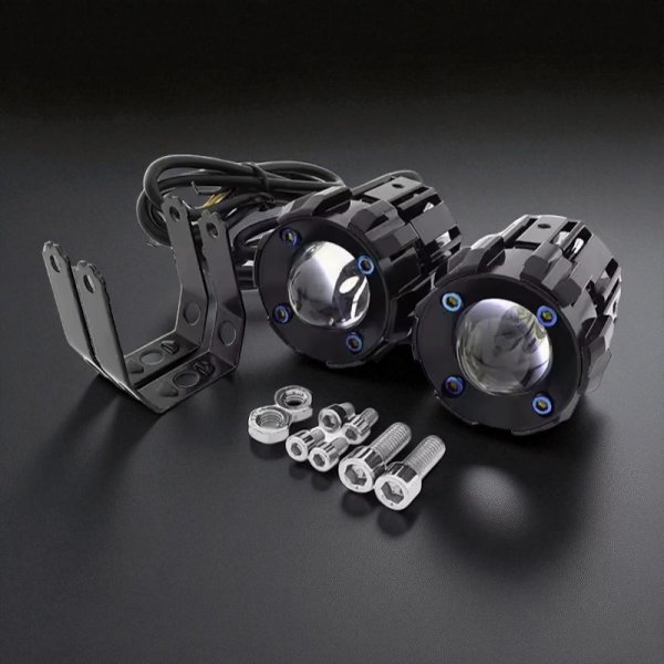 Мото LED фара-шукач 60W 3000LM Білий/Жовтий - Універсальна лінза для мотоцикла, квадроцикла