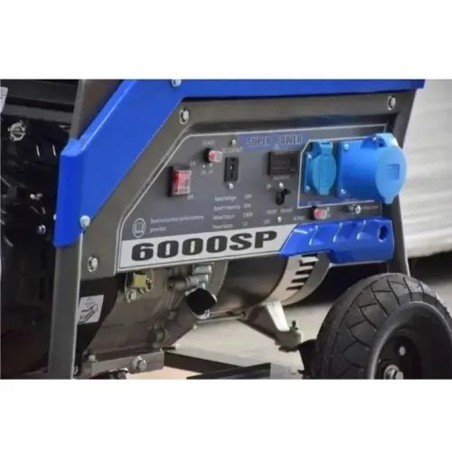 Бензиновый Генератор CGM 6000SP 5.4 кВт с AVR – На колесах, Автономность до 6 ч
