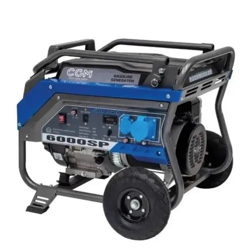 Бензиновый Генератор CGM 6000SP 5.4 кВт с AVR – На колесах, Автономность до 6 ч
