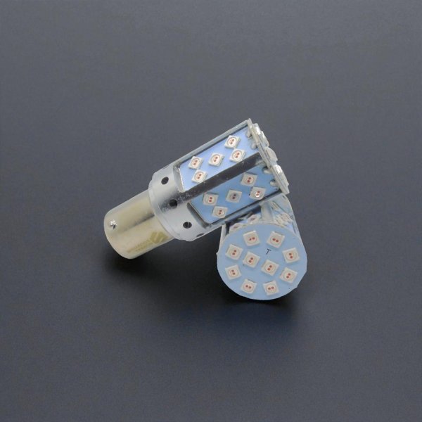 Світлодіодна Лампа 1156 (BA15S) SUPER CANBUS Жовта (Помаранчева) – Пробиває Червоний Поворотник, Без Помилок!