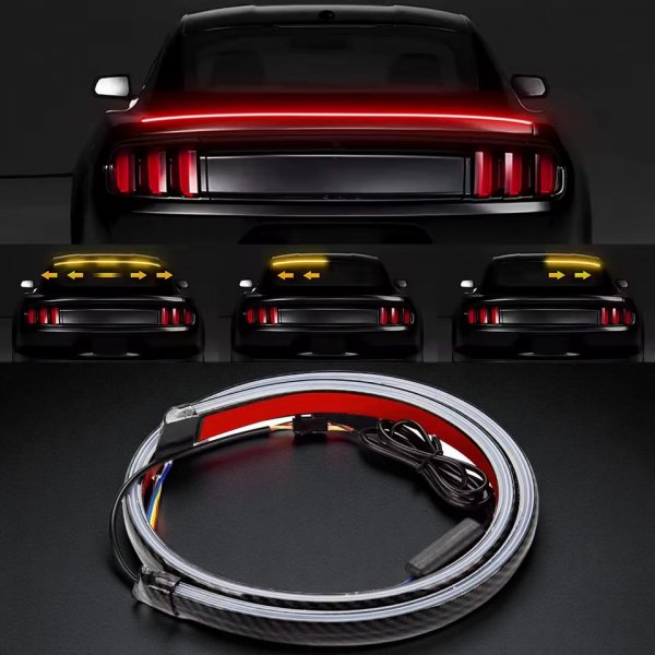 LED Спойлер (Карбон) 1.2м RGB – Динамические Стоп-Сигналы, Повороты, Тюнинг и Безопасность 12V