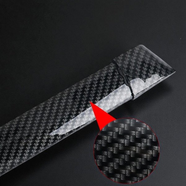 Универсальный Лип Спойлер CARBON 5D с КРАСНОЙ LED Подсветкой (120 см) – Стоп/Габарит/Повороты, Монтаж 3М