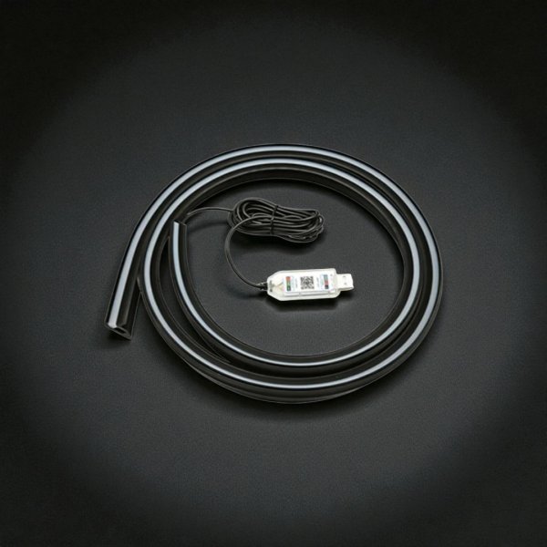 LED Лента под Лобовое Стекло (USB, 1.5м) – Белая, Премиум Интерьерный Тюнинг и Декор
