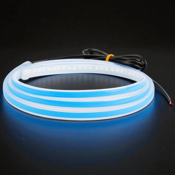 Гнучка LED Стрічка для Підсвітки Капота (1.2м) – Біла (6000K), Вологозахист IP67, Компактний Декор