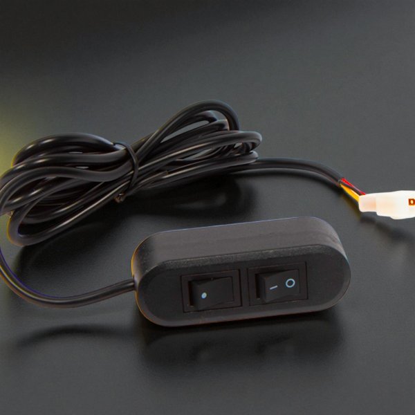 Яркий Стробоскоп СОВ (15 Режимов) – Белый/Желтый, Универсальное Питание 12V/24V, Провод 3 Метра
