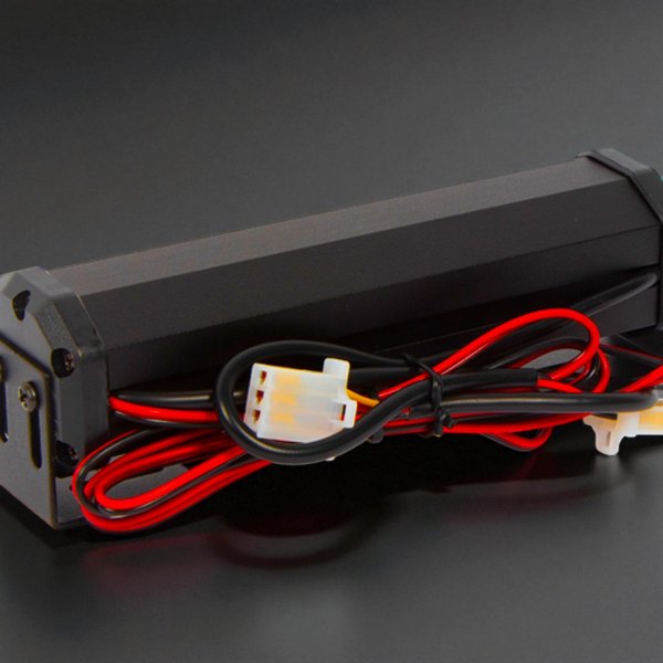 Яркий Стробоскоп СОВ (15 Режимов) – Белый/Желтый, Универсальное Питание 12V/24V, Провод 3 Метра
