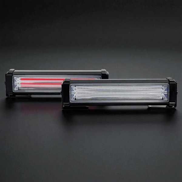 Надяскравий Стробоскоп СОВ (15 Режимів) – Синій/Червоний, Універсальне Живлення 12V/24V, Провід 3 Метри
