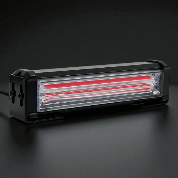 Надяскравий Стробоскоп СОВ (15 Режимів) – Синій/Червоний, Універсальне Живлення 12V/24V, Провід 3 Метри
