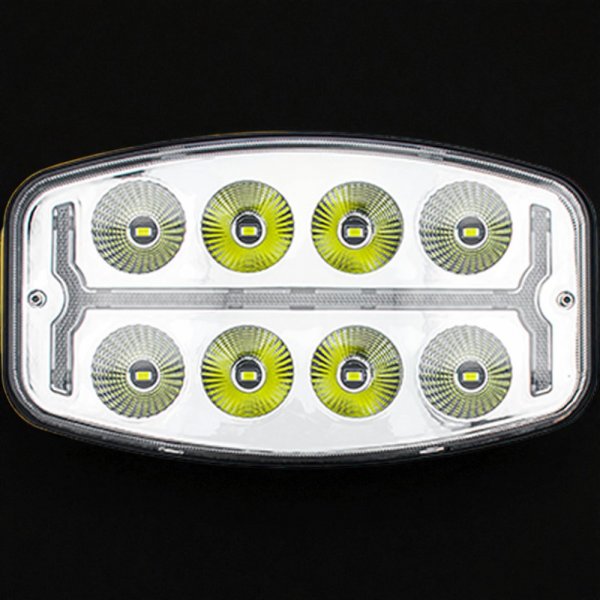 10-дюймова LED Фара (120+6 Вт) – Комбінований Промінь, Динамічний ДХО Бурштиновий/Білий, Універсальна (10-48В)