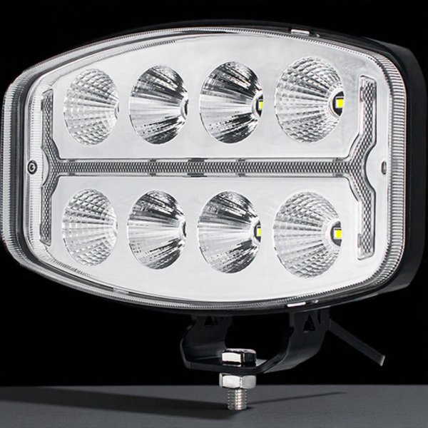 10-дюймова LED Фара (120+6 Вт) – Комбінований Промінь, Динамічний ДХО Бурштиновий/Білий, Універсальна (10-48В)