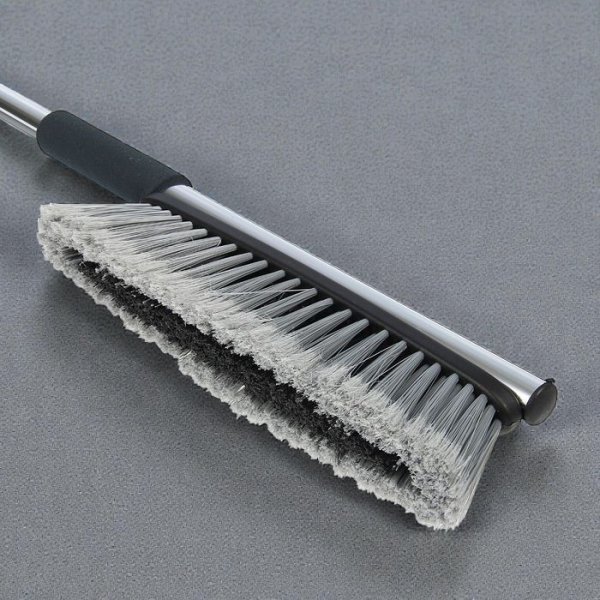 Щётка-Смётка GS 82 см со Скребком — Пушистая Щетина, Металлическая Основа