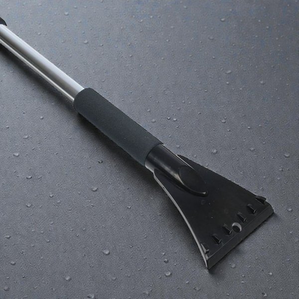 Щётка-Смётка GS 82 см со Скребком — Пушистая Щетина, Металлическая Основа