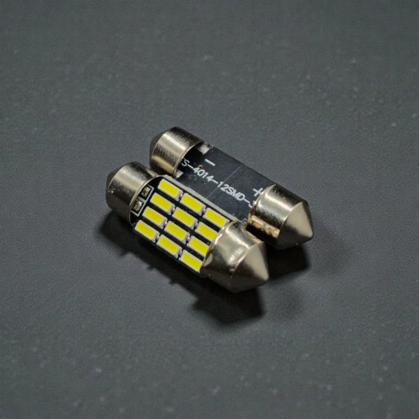 LED Лампа C5W Festoon 31mm 12 SMD 4014 12V — Яскравий Білий
