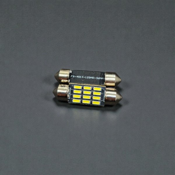LED Лампа C5W Festoon 36mm 12 SMD 4014 12V — Яркий Белый
