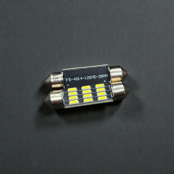 LED Лампа C5W Festoon 39mm 12 SMD 4014 12V — Яркий Белый
