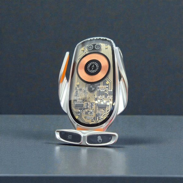 Автомобільний тримач GS V6 CyberPunk з подвійною зарядкою: 15W Wireless + 66W PD Magnetic