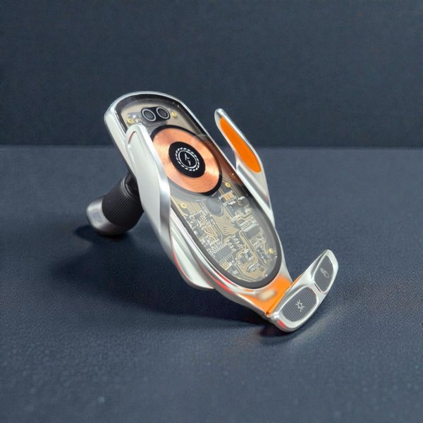 Автомобільний тримач GS V6 CyberPunk з подвійною зарядкою: 15W Wireless + 66W PD Magnetic