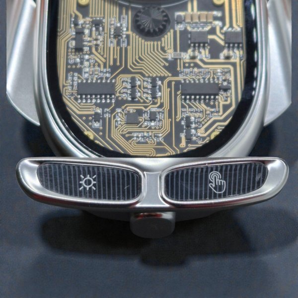 Автомобільний тримач GS V6 CyberPunk з подвійною зарядкою: 15W Wireless + 66W PD Magnetic