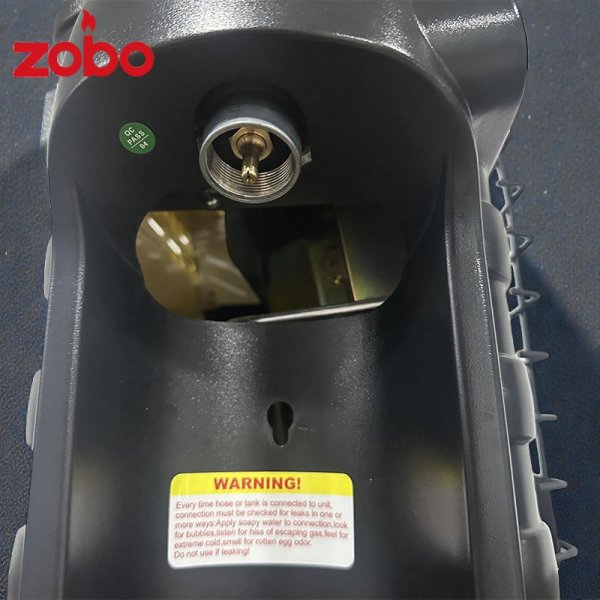 Портативний газовий обігрівач Zobo ZB-GB9 для кемпінгу та зимової риболовлі — 2.6 кВт з функцією приготування їжі